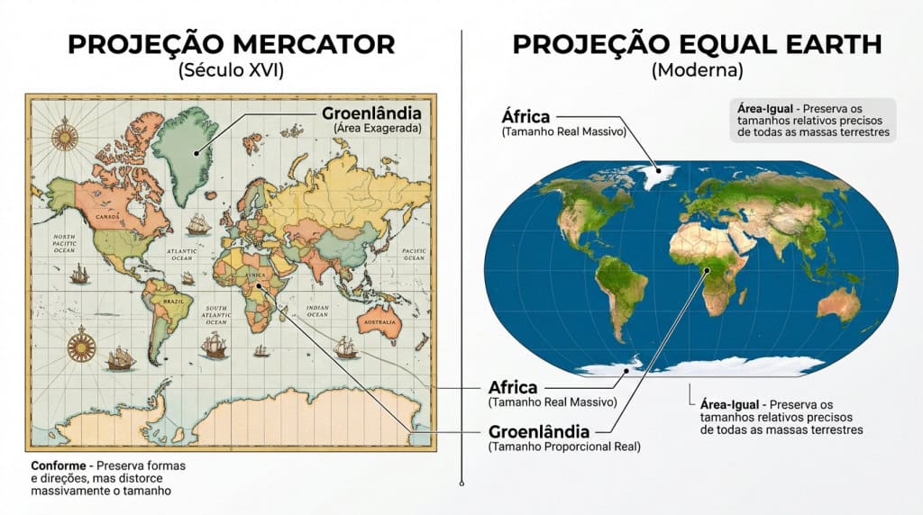 Novo mapa mostra a África maior e questiona uma visão do mundo usada há mais de quatro séculos