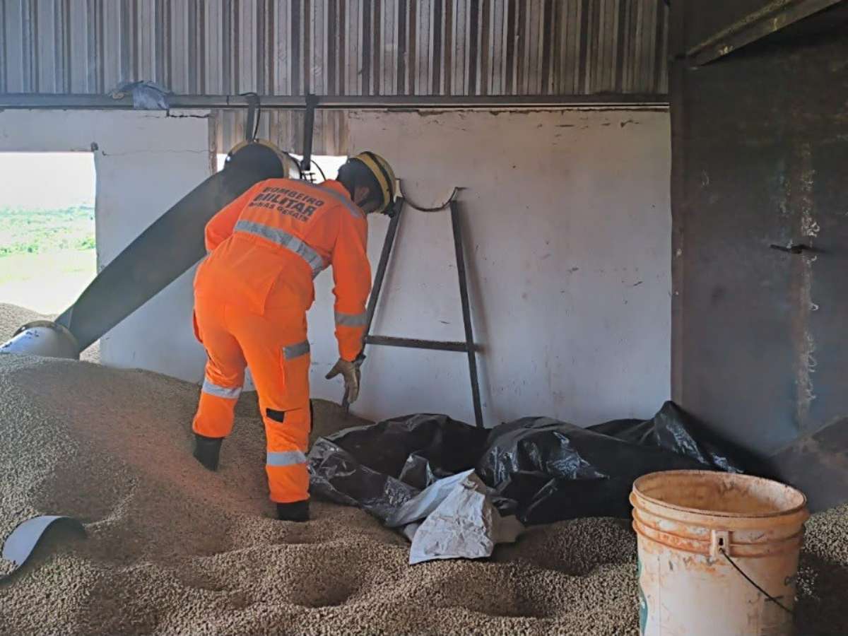 Homem morre soterrado por grãos de café após colapso de silo no Triângulo Mineiro