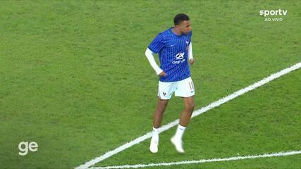 Do aquecimento ao gol; veja os momentos em que Mbappé sente dores