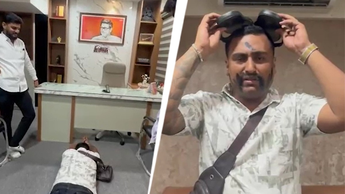 Influencer obrigado a fazer flexões e se prostrar diante da foto de Raj Thackeray em um vídeo zombando dele