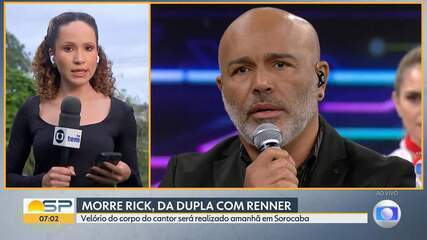 Corpo do cantor Rick deve ser velado em Sorocaba, SP