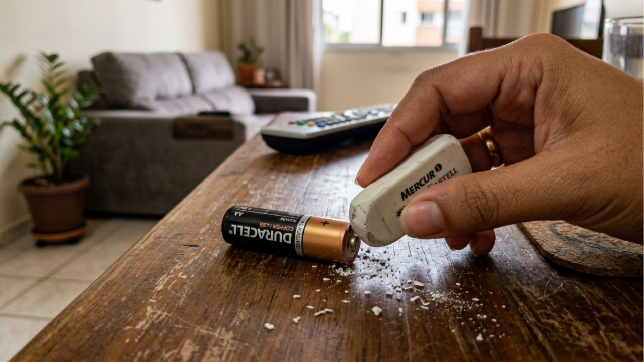 Esfregar uma borracha nos contatos de pilhas AA e AAA: o que isso pode fazer e quando é adequado