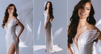 Marcella Kozinski estreia na New York Fashion Week com vestido inspirado na coroa do Miss Universe