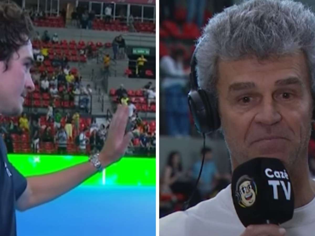 João Fonseca dá 'bronca' em repórter da CazéTV por interromper Guga para entrevistá-lo