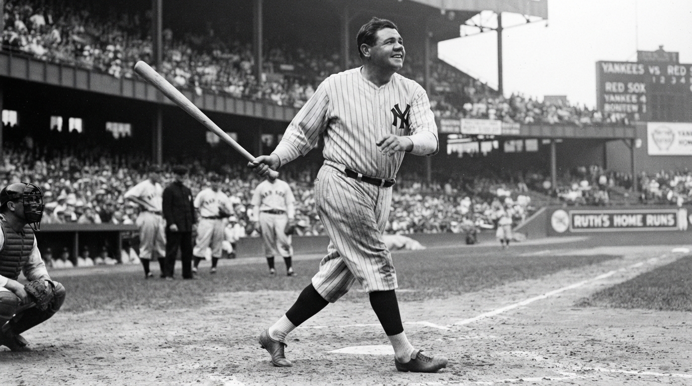 Babe Ruth, lenda histórica do beisebol, sobre a perseverança diante das derrotas: “É muito difícil derrotar uma pessoa que simplesmente nunca desiste”