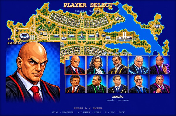 Julgamento do STF vira game de luta com ministros; confira como jogar
