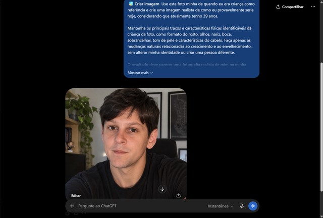 'Pedi ao ChatGPT para mostrar como eu seria hoje': saiba como fazer a trend