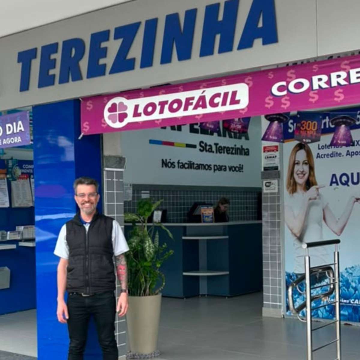 Jogo de R$ 3,50 em Juiz de Fora é um dos premiados com R$ 4,4 milhões da Lotofácil; 'Curioso para saber quem foi', diz dono da lotérica