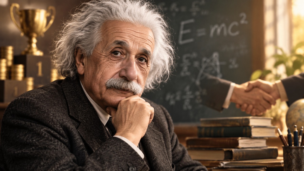 Albert Einstein, citação do dia: “Não tente se tornar um homem de sucesso, mas sim um homem de valor.”