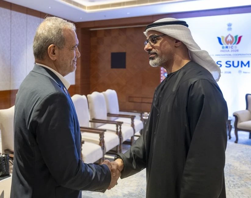 Iran president and Abu Dhabi crown prince discuss ‘regional stability’