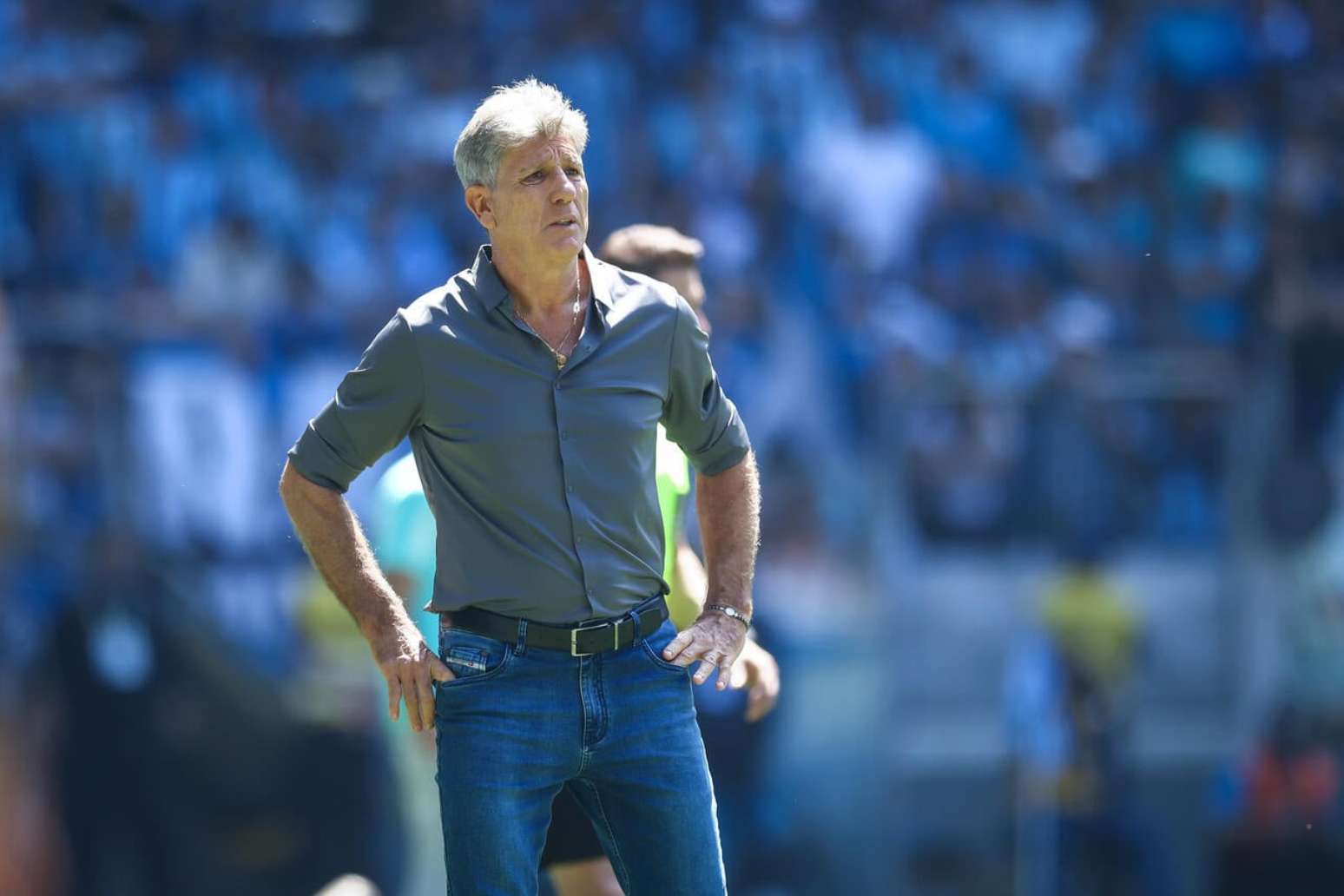 Renato estreou como t&eacute;cnico do Gr&ecirc;mio- Fotos: Lucas Uebel / Gr&ecirc;mio FBPA