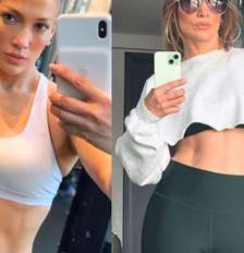 Jennifer Lopez tem corpo definido: descubra agora mesmo segredos da cantora para manter disposição e frequência de exercícios físicos aos 56 anos. Foto: Reprodução/Instagram, @jlo / Purepeople