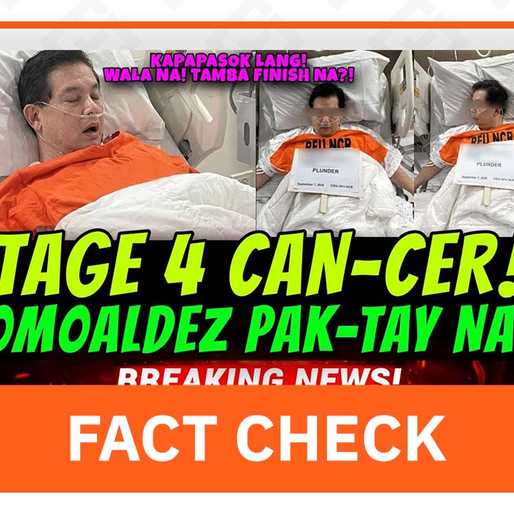 FACT CHECK: No evidence Romualdez has stage 4 cancer
