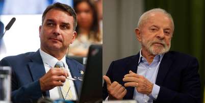 O senador Flávio Bolsonaro e o presidente Lula Wilton Jr/Estadão Foto: Wilton Jr/Estadão / Estadão