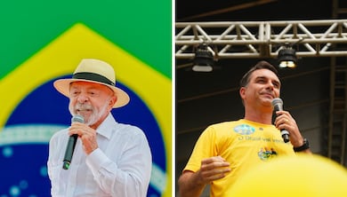 No horário eleitoral, Flávio fala contra a reeleição, e Lula, de segurança e baixa no preço dos alimentos