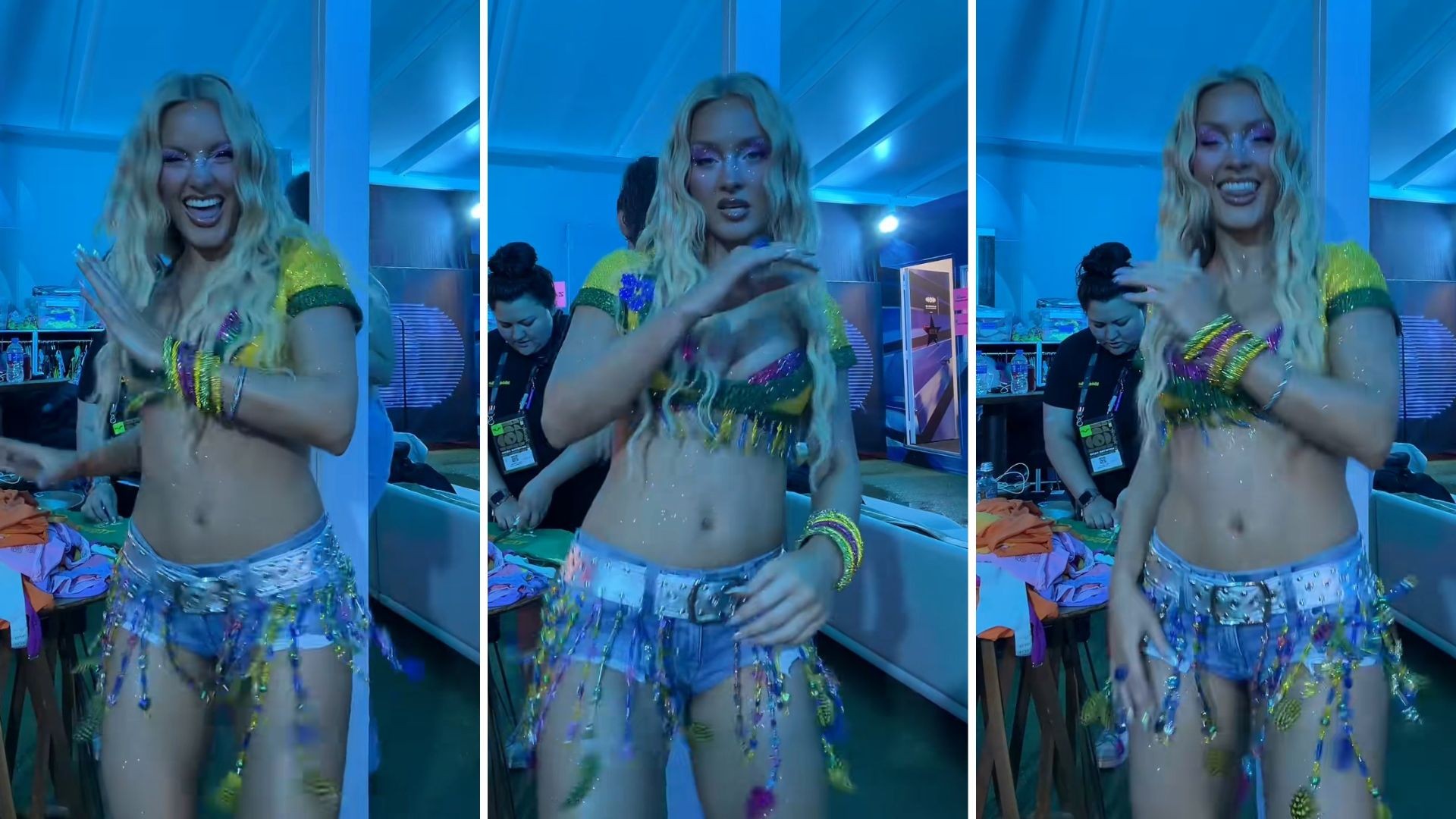 Após exibir corpão no RiR, Zara Larsson diz que não gosta de academia e atribui tudo à 'genética'