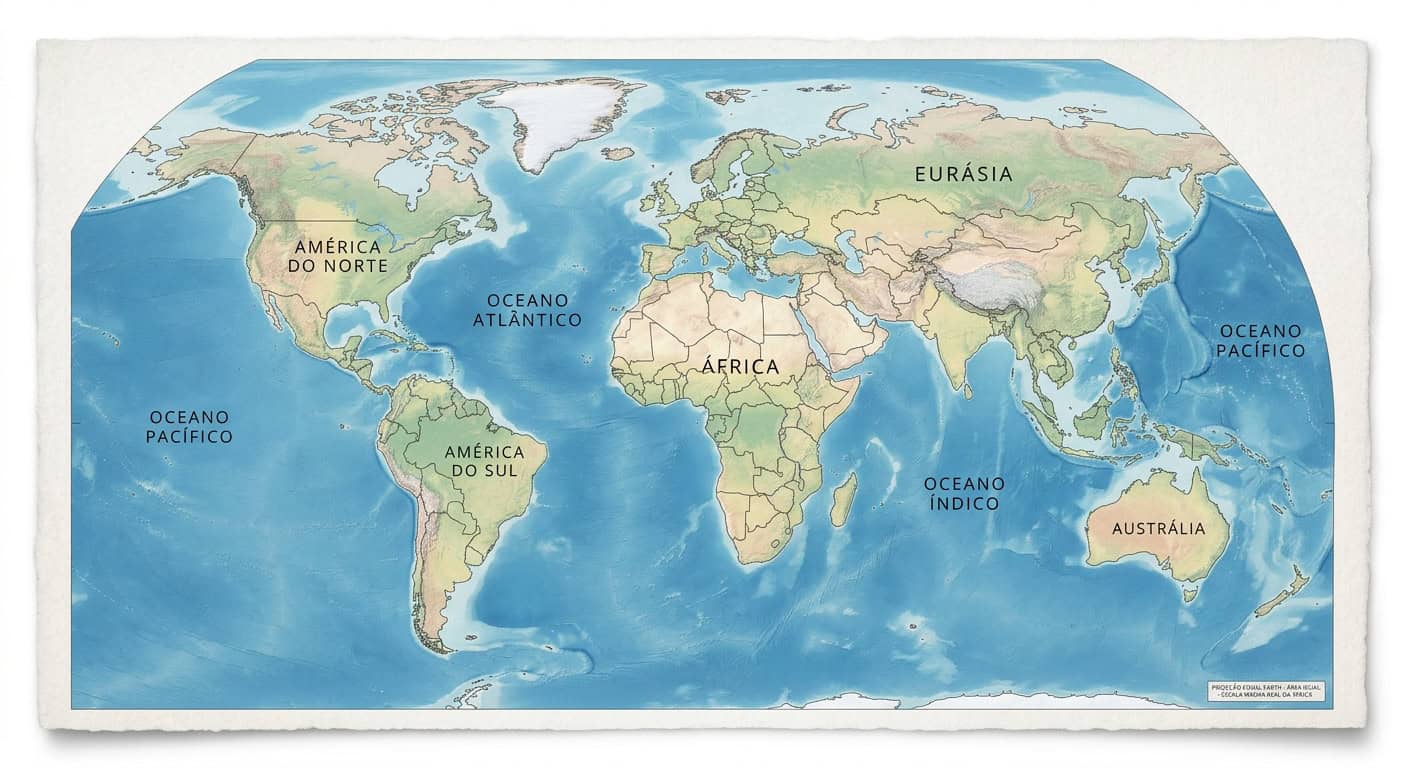 Novo mapa mostra a África maior e questiona uma visão do mundo usada há mais de quatro séculos