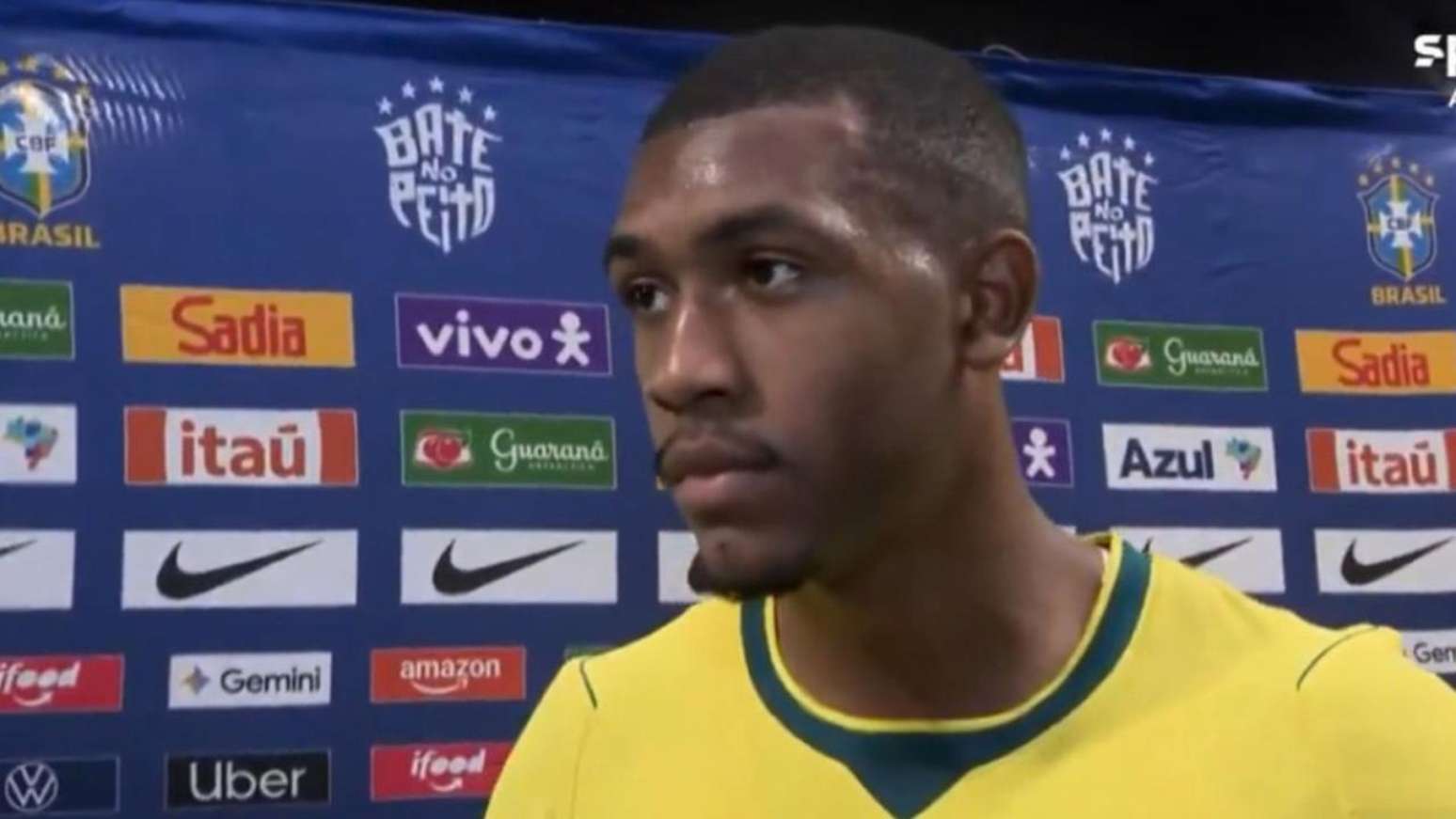 Rayan, autor do gol de empate do Brasil contra a Austr&aacute;lia