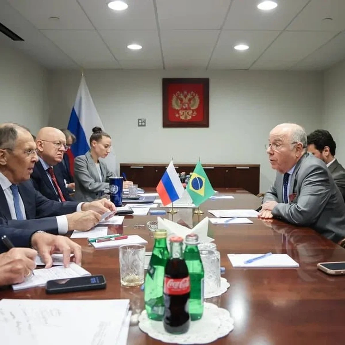 Mauro Vieira discute eleições no Brasil durante encontro com Lavrov nos EUA