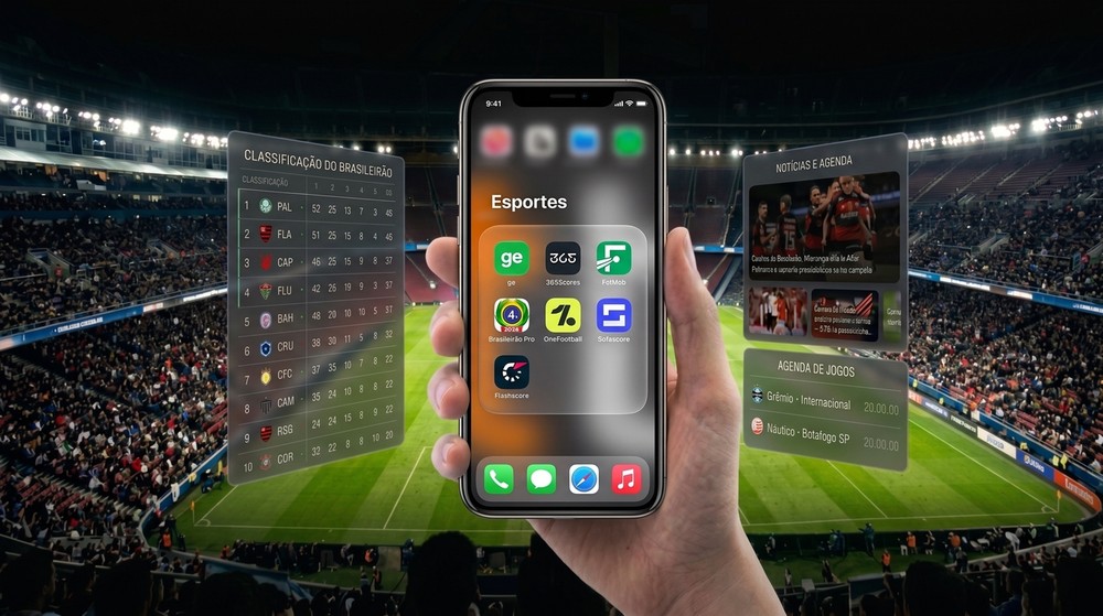 Apps de futebol ajudam torcedores a acompanhar classificação, jogos, estatísticas e notícias do Brasileirão pelo celular — Foto: Reprodução/Unsplash - Edição Raphael Alves