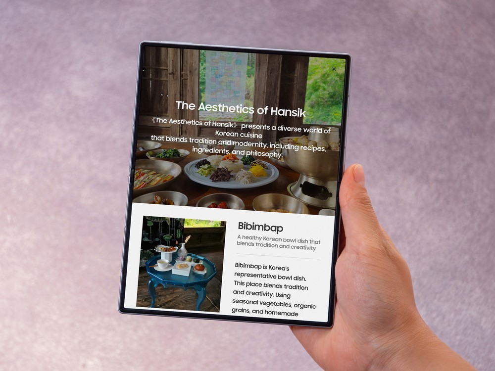 Galaxy Z Fold 8 amplia a experiência de multitarefa ao permitir dividir a tela em até três áreas para usar diferentes aplicativos simultaneamente — Foto: Reprodução/Samsung