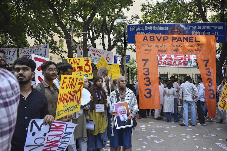 DUSU elections 2026, DUSU election spending, DUSU funding, DUSU polls, Delhi University elections, DUSU campaign expenditure, Rs 5000 DUSU limit, student politics, ABVP, NSUI, Deepanshu Shokeen, Sunny Kumar IIT Delhi, DUSU money power