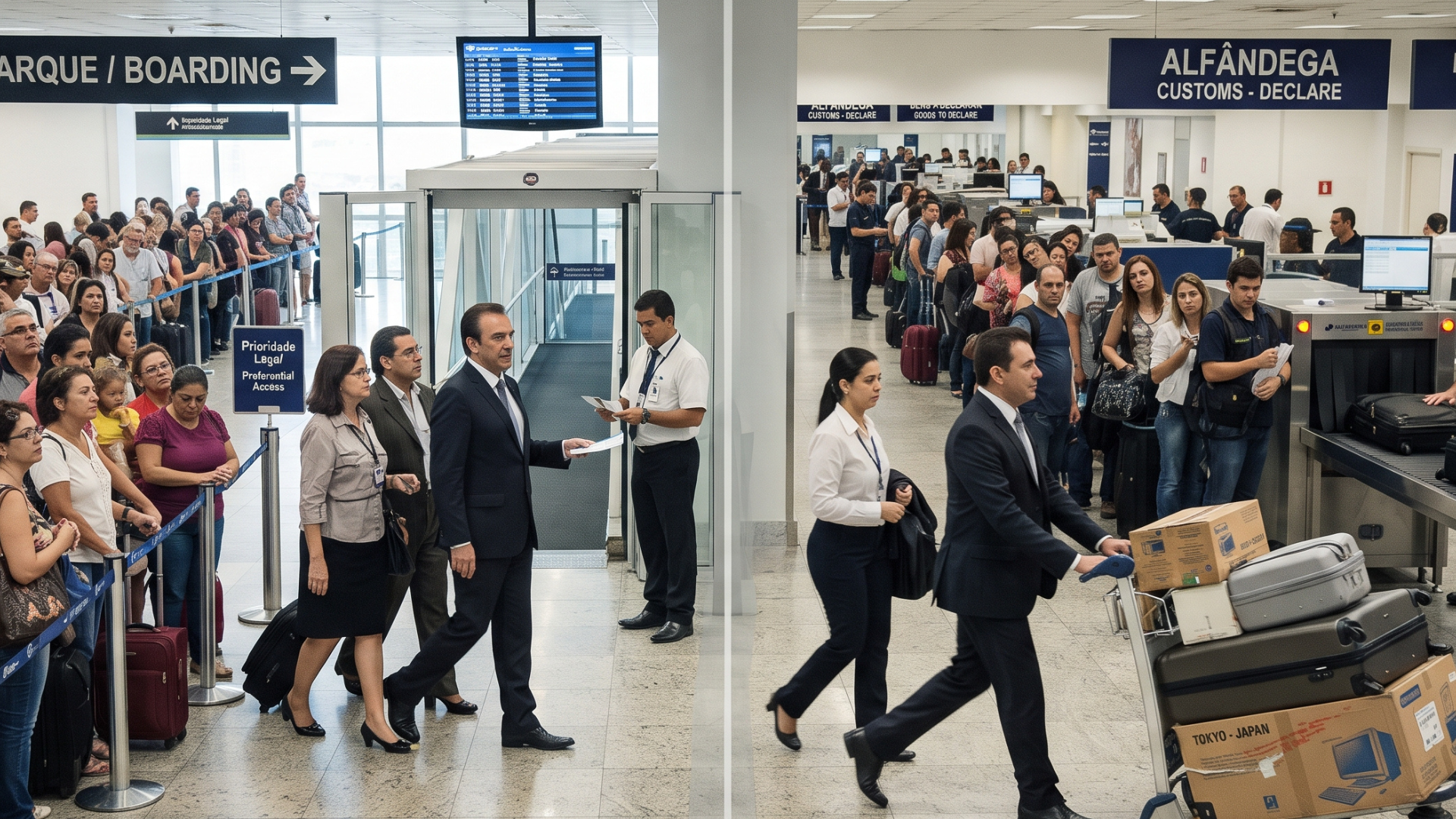Igualdade de tratamento: as regras são as mesmas para autoridades e passageiros comuns?