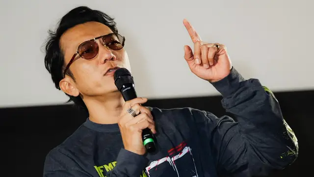 Teuku Rifnu Wikana dalam jumpa pers film Memburu Pemangsa di Jakarta, Senin (21/9/2026). (dok POPLICISTS Publicist)