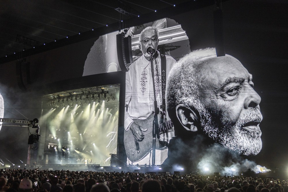 Palco Mundo no show do cantor Gilberto Gil, no Rock in Rio de 2026 — Foto: Guito Moreto