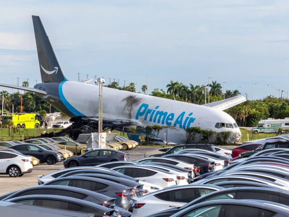 A Amazon suspende a parceria com a companhia aérea de carga após o acidente