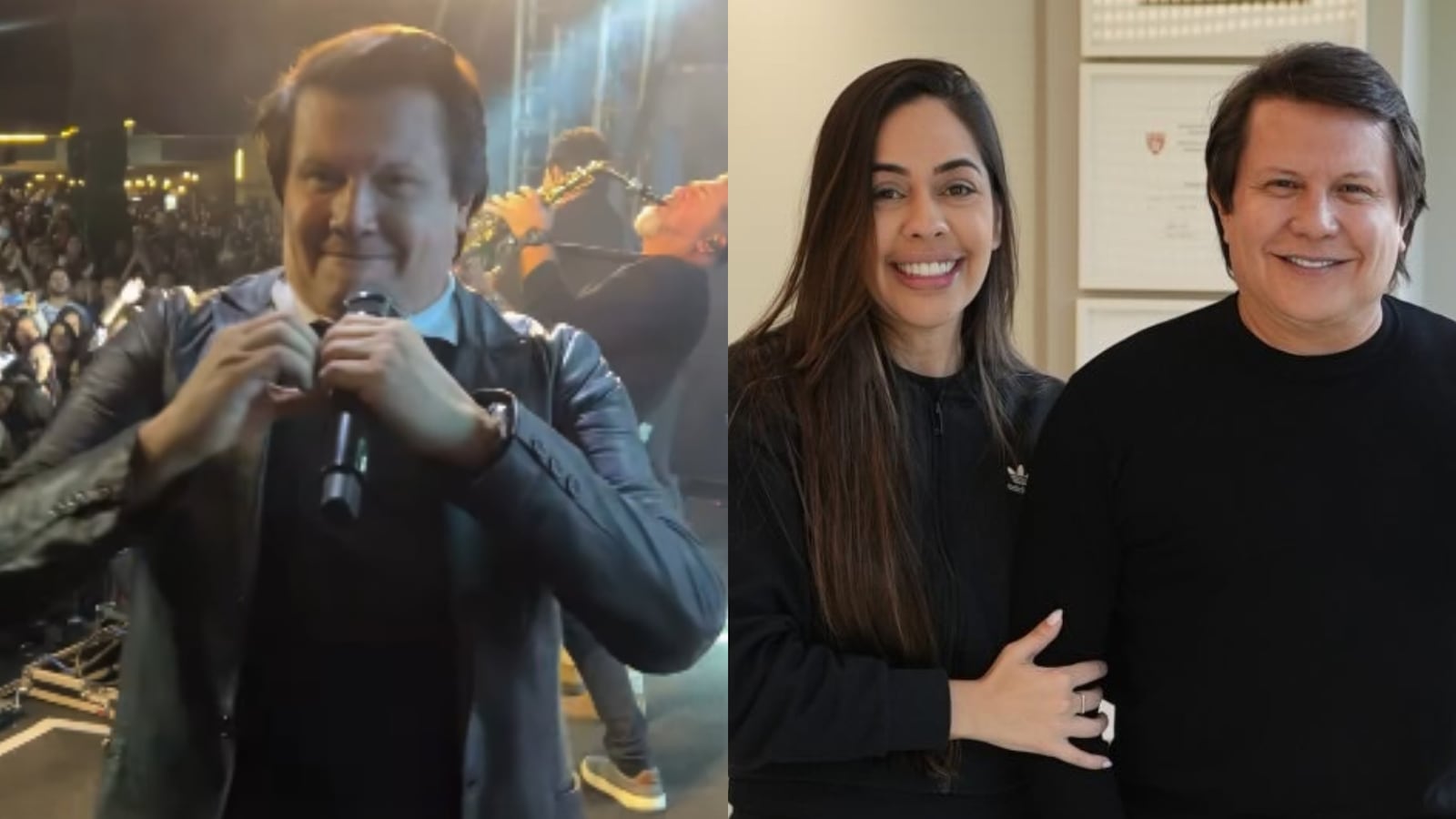 Giovani fez declaração para Flávia Correia em show Reprodução/Instagram/@flavinhacorreia_/@drajoanatavares