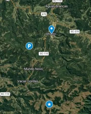 Mapa mostra localização das buscas pelo helicóptero