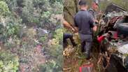 Tr&ecirc;s pessoas s&atilde;o resgatadas pela pol&iacute;cia ap&oacute;s queda de helic&oacute;ptero no interior de SP