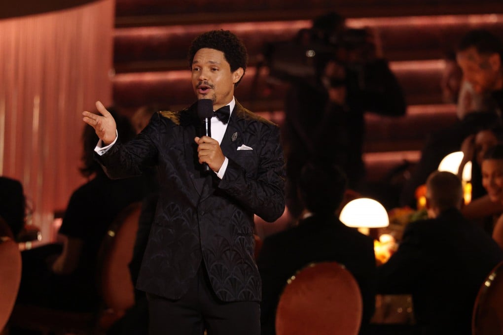 Trevor Noah speaks during his opening monologue at the 68th annual Grammy Awards, in Los Angeles on February 1. Photo: Los Angeles Times/TNS