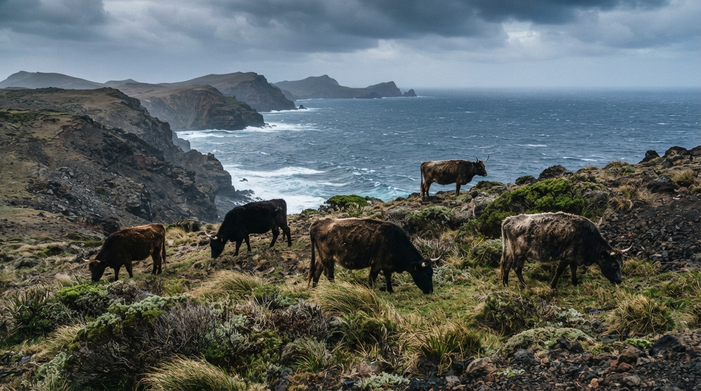 Fazendeiro abandona 5 vacas numa ilha isolada: 130 anos depois, DNA choca cientistas