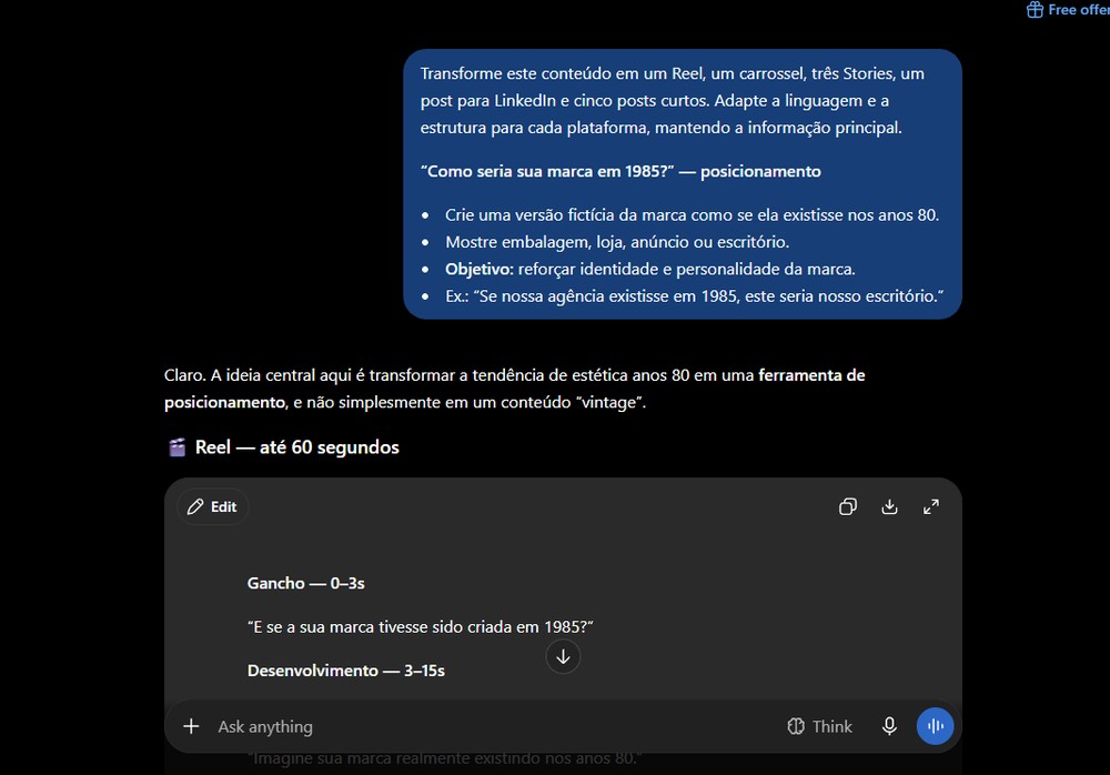 É possível reaproveitar diferentes estilos de conteúdos em novas criações — Foto: Reprodução/Gabriel Pereira
