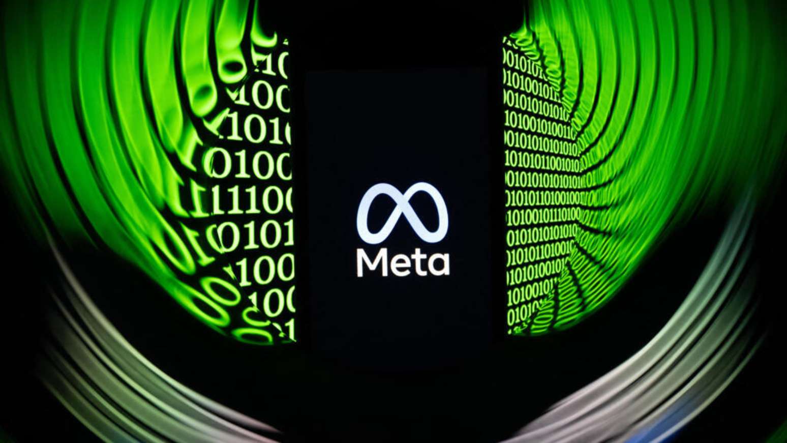 Imagem ilustrativa mostra o logo da multinacional norte‑americana Meta exibido em um smartphone, em 11 de fevereiro de 2026.
