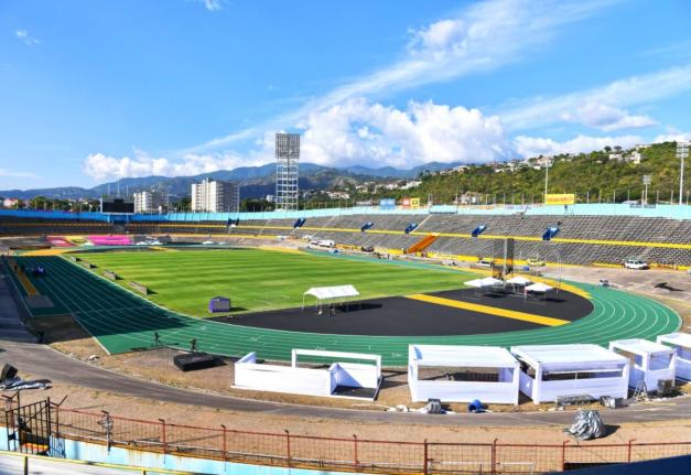 The National Stadium in Kingston.