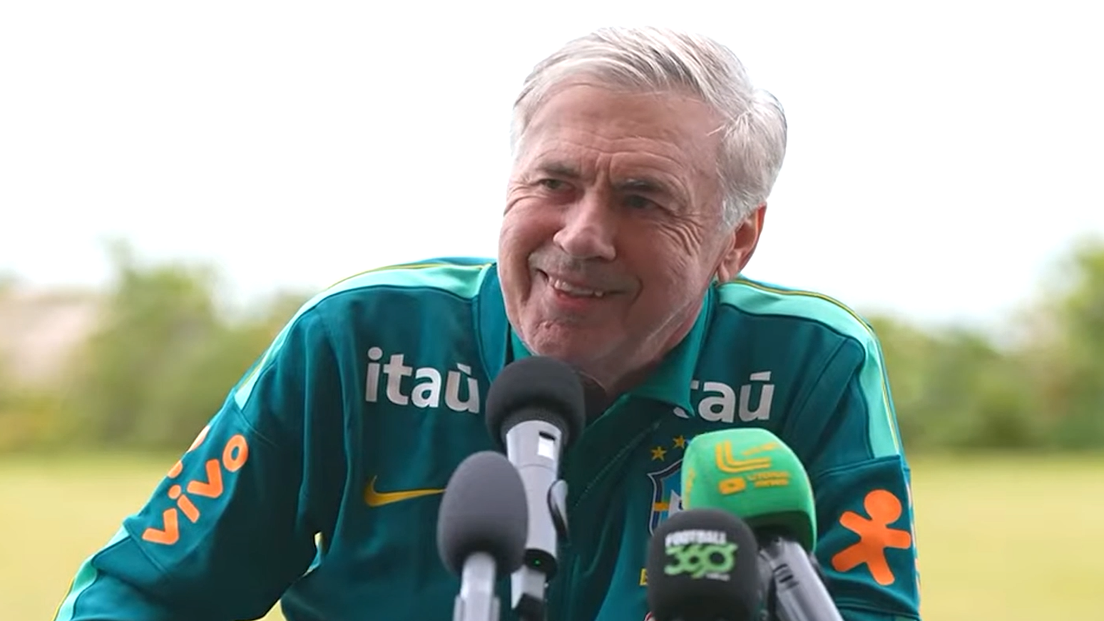 Ancelotti revela quarteto ofensivo com Est&ecirc;v&atilde;o titular contra Austr&aacute;lia