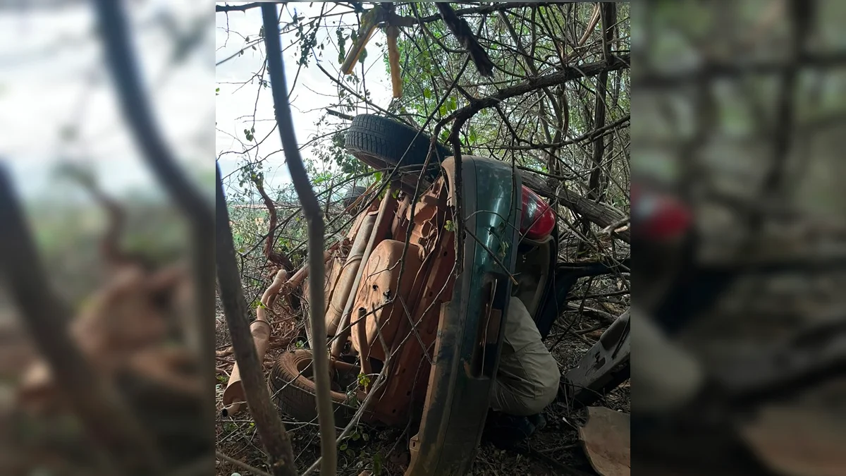 Dois homens morrem após carro capotar na GO-330