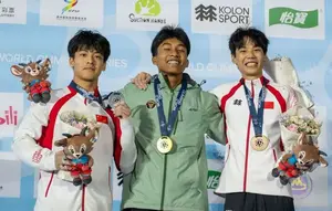 Antasyafi Robby Sabet Emas Perdana di World Climbing Series Guiyang 2026, Pecahkan Rekor Pribadi