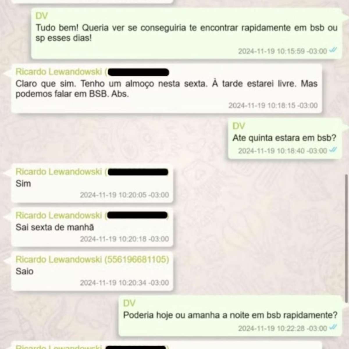 Vorcaro chamou Lewandowski de 'amigo' e marcou para beber vinho e conversar, indicam mensagens