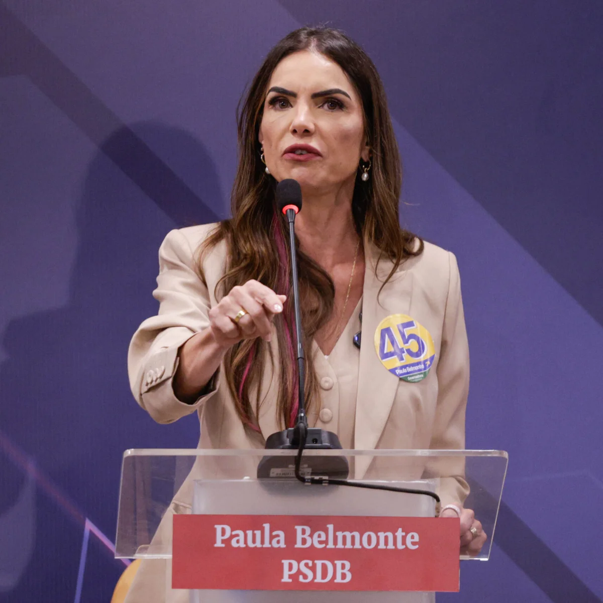 TRE-DF mantém impulsionamento de vídeo de Paula Belmonte sobre BRB