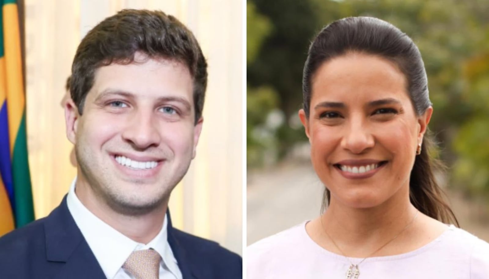 Na pesquisa espontânea, João Campos e Raquel Lyra aparecem com 25% cada Montagem: Reprodução/Instagram @joaocampos – 11.08.2026; Reprodução/Facebook @raquellyraoficial – 08.10.2024