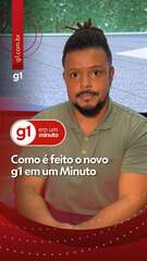 Como é feito o novo g1 em 1 minuto