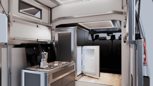 Origami automotivo: esta tecnologia transforma pequenas vans em espaços com banheiro e cama king; veja!