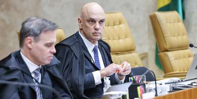 Os ministros do STF André Mendonça e Alexandre de Moraes Foto: Antonio Augusto/STF