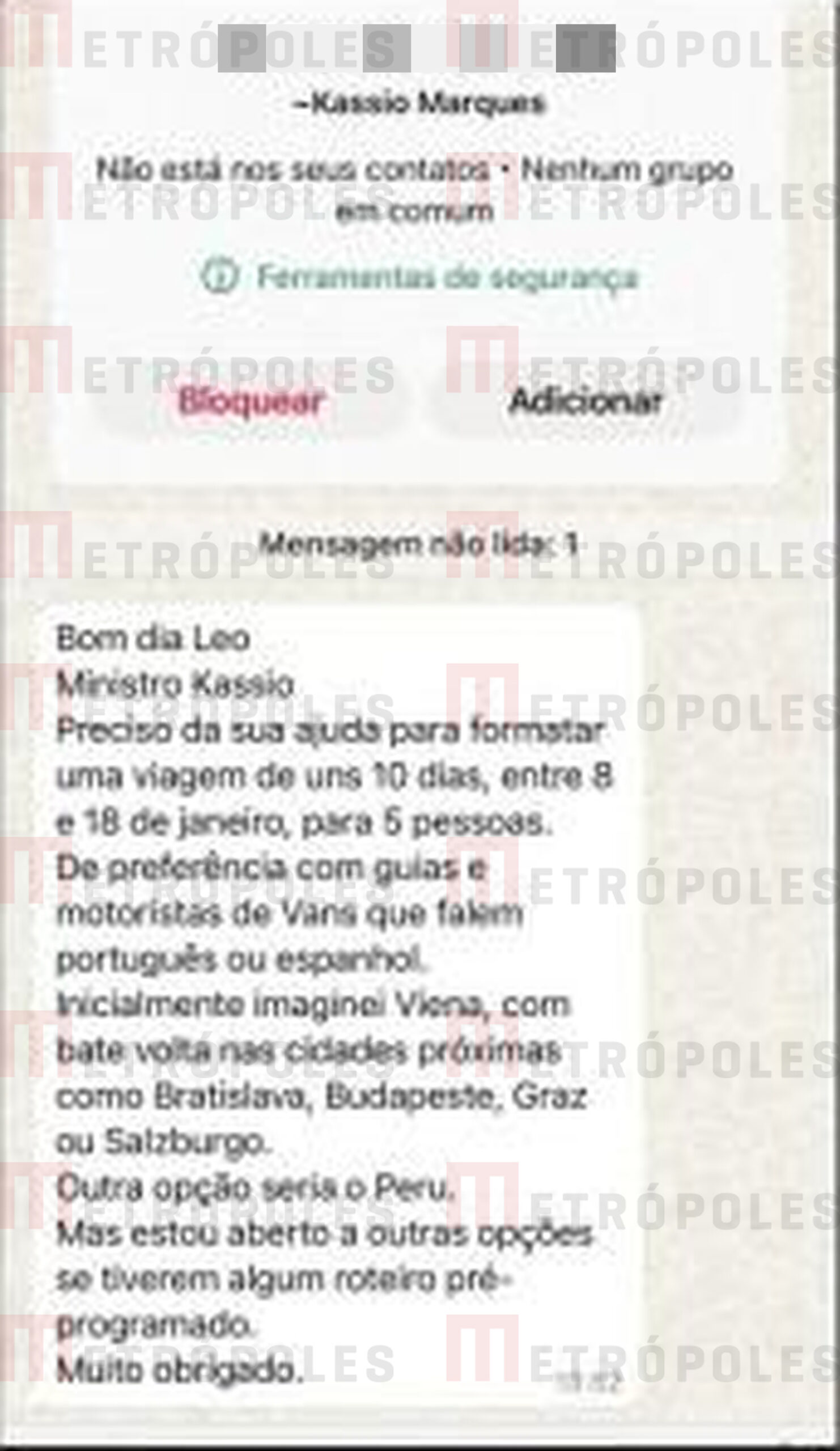 "Ela ficou com o Kassio": conversa de Vorcaro cita cobrança de R$ 10 mil por encontro