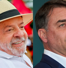 Lula e Flávio aparecem à frente da pesquisa de intenção de voto Foto: Ricardo Stuckert/Raul Spinassé