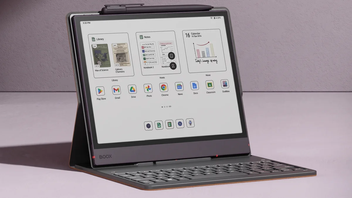 Imagem da matéria: Novo tablet tem “tela de Kindle” colorida e quer substituir o notebook